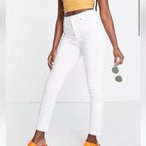 Madewell Skinny Skinny White Denim Jeans